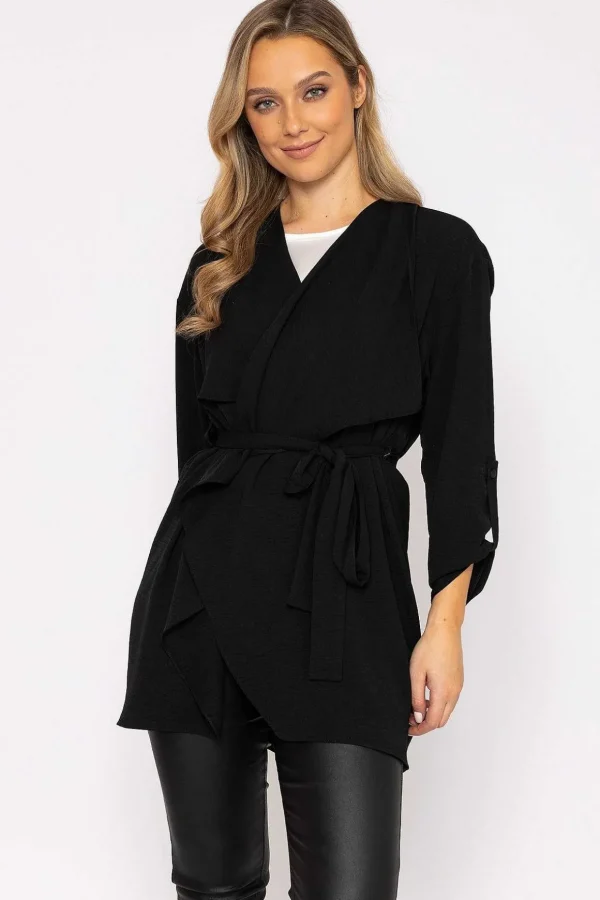 Twill Chuck On Jacket In Black