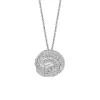 Twist Pendant With Clear Stones