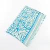 Two Tone Floral Scarf In Blue
