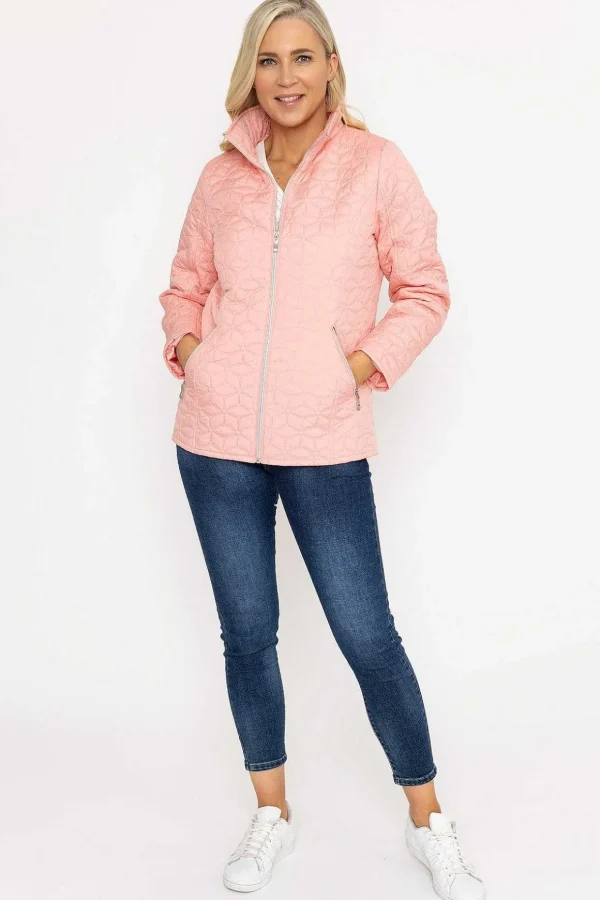 Ultrasonic Quilt Jacket In Pink