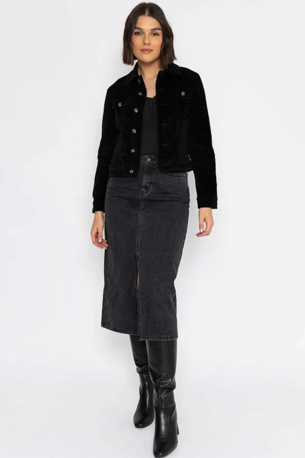 Vaina Velvet Jacket In Black