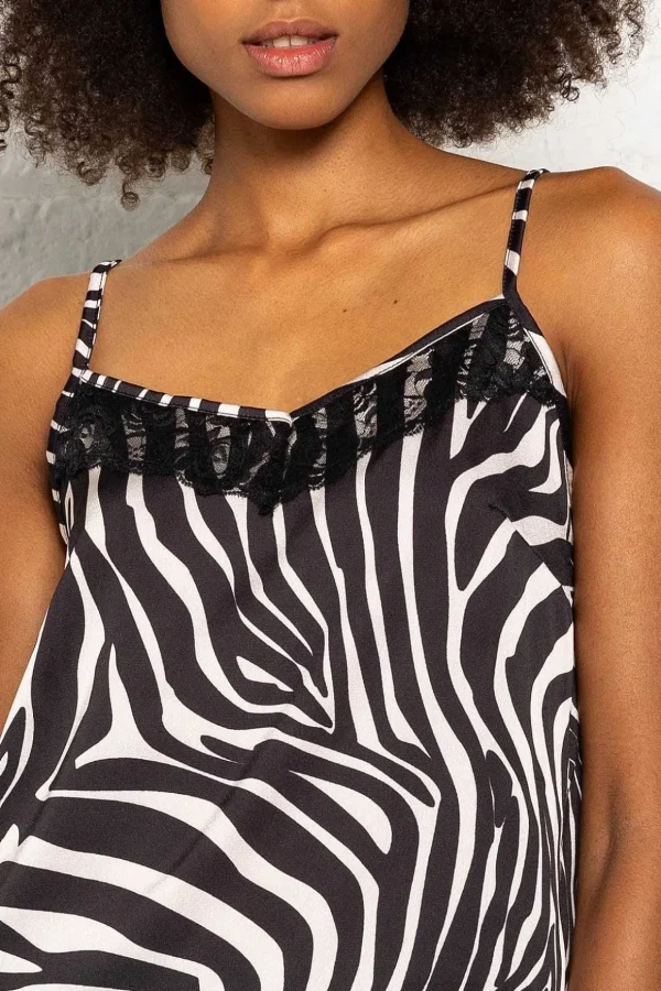 Valentina Cami In Zebra Print
