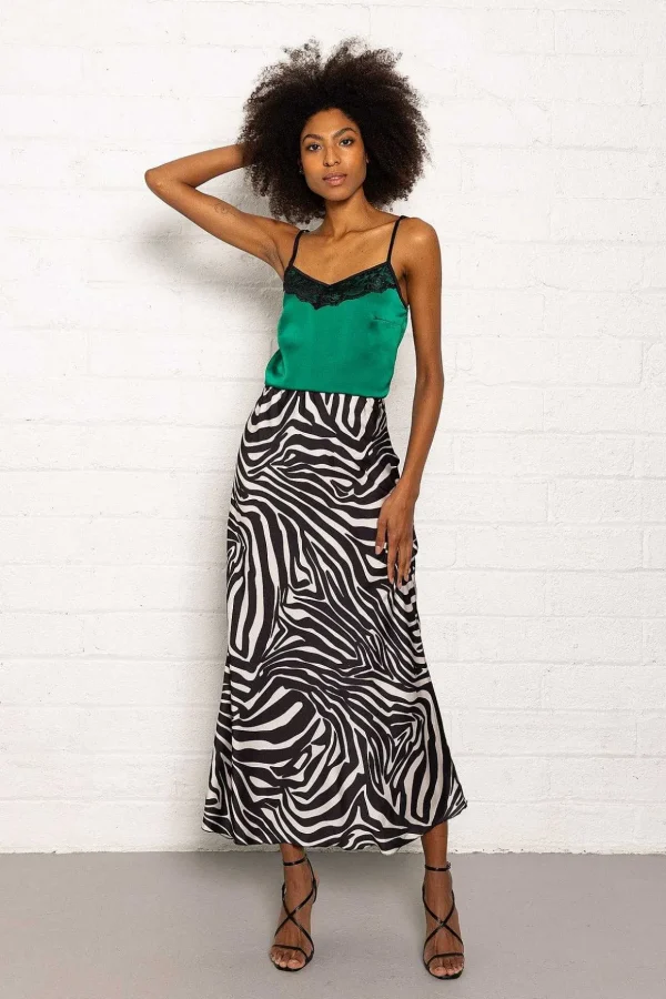 Valentina Skirt In Zebra Print