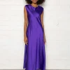 Vanessa Midi Dress In Purple