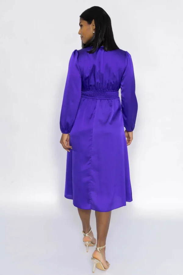 Veronica Midi Dress In Purple