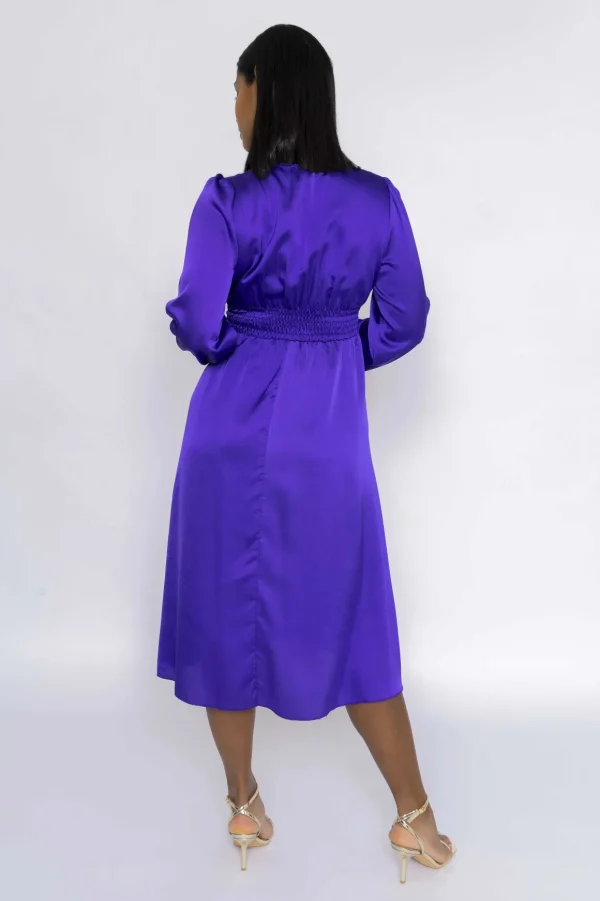 Veronica Midi Dress In Purple