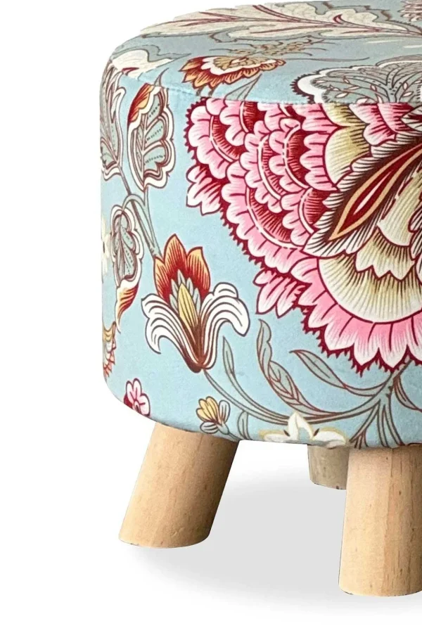 Vintage Floral Footstool