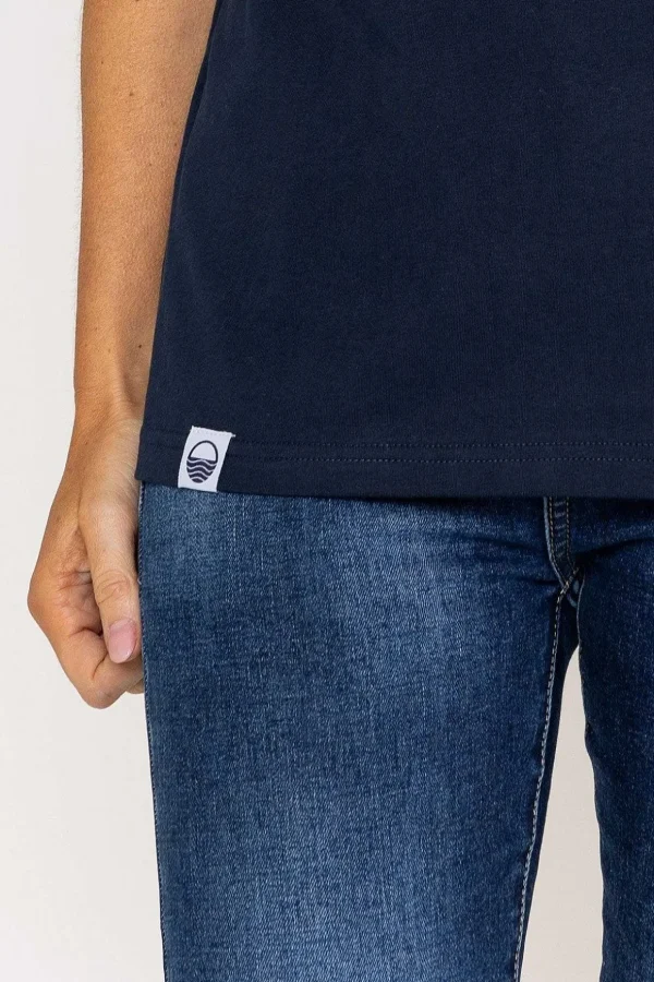 V-Neck T-Shirt In Navy