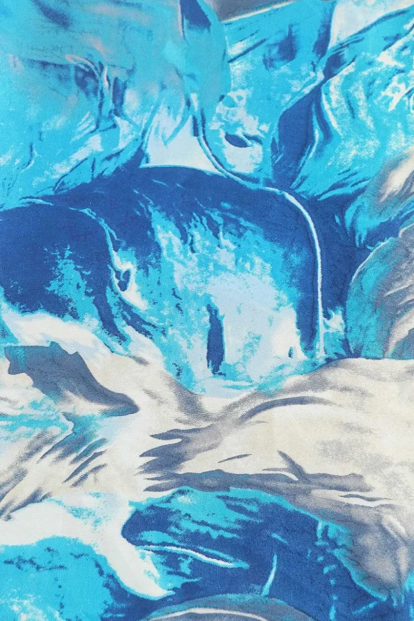 Watercolour Scarf In Blue