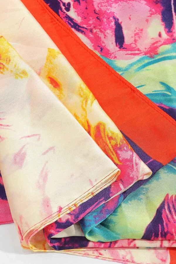 Watercolour Scarf In Red