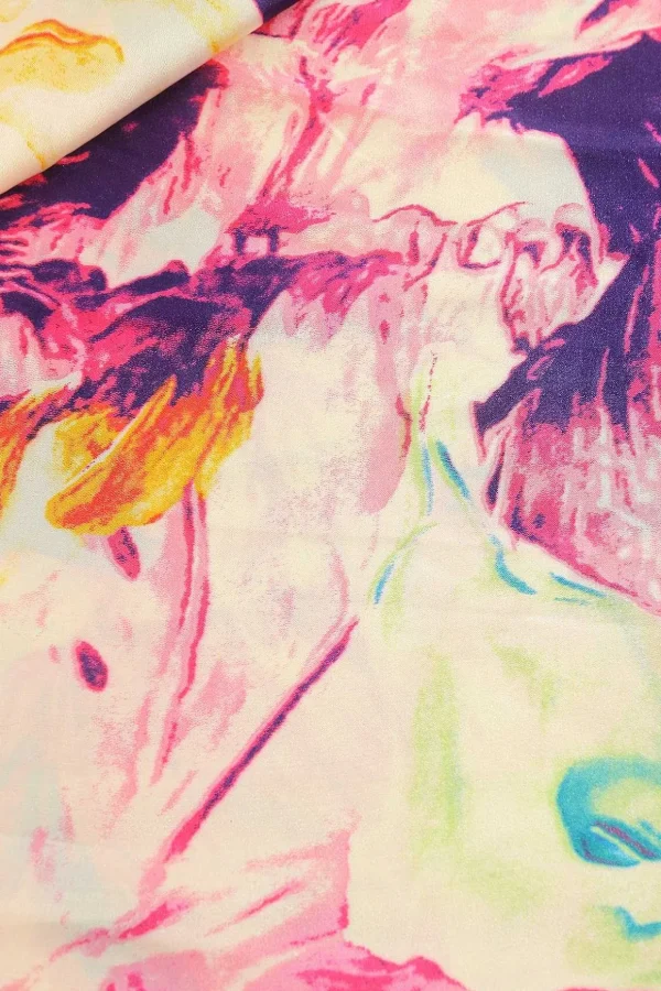 Watercolour Scarf In Red