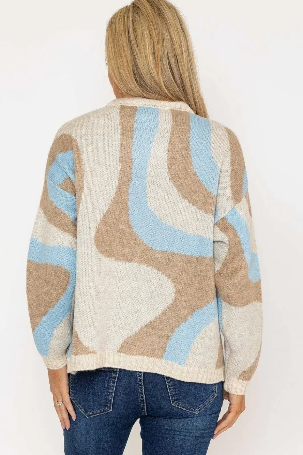 Wave Knit In Multi Print