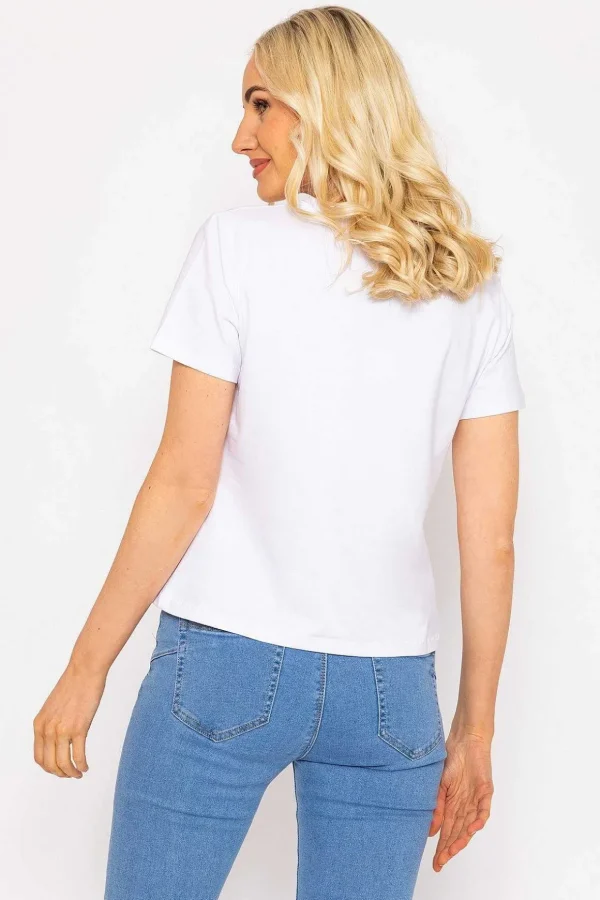 White Aloha Cotton T-Shirt