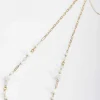 White And Gold Long Necklace