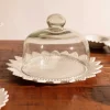 White Ceramic & Glass Cake Dome