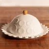 White Ceramic Butter Dish