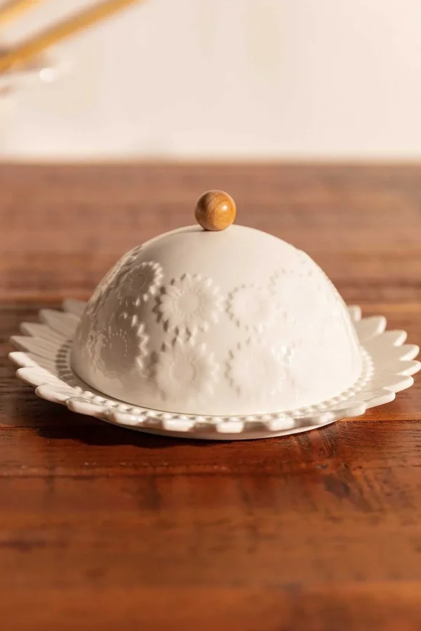 White Ceramic Butter Dish