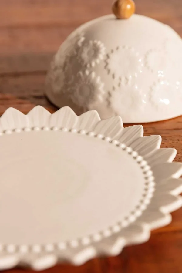 White Ceramic Butter Dish