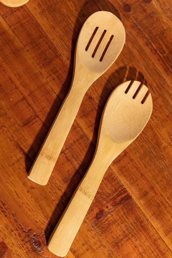 White Ceramic Salad Bowl Serving Set