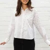 White Embellished Shirt