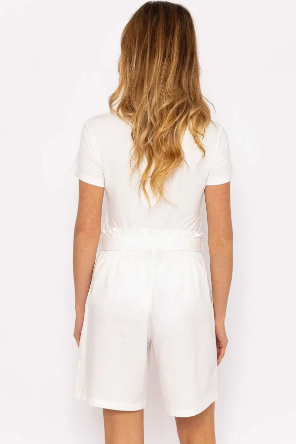White High Waist Shorts