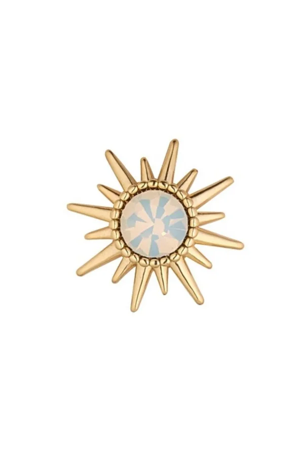 White Opal Crystal Sunshine Earrings