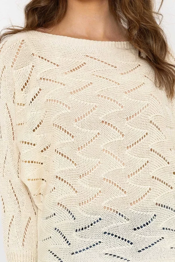 White Woven Knit