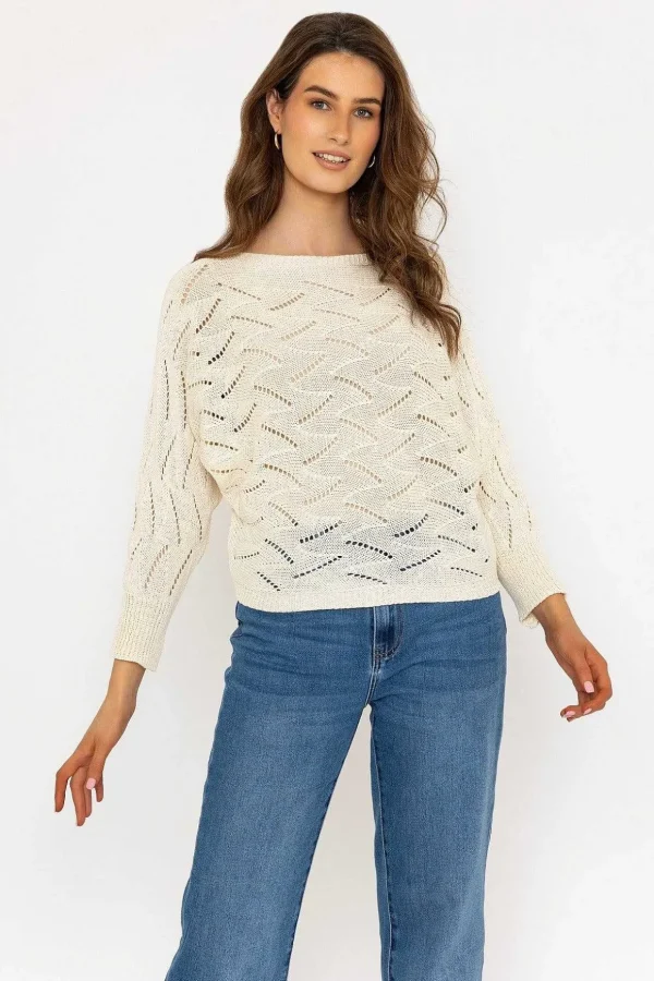White Woven Knit