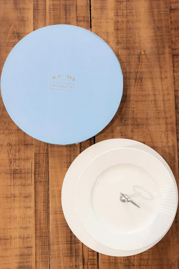 Whiteware 2 Tier Cake Stand