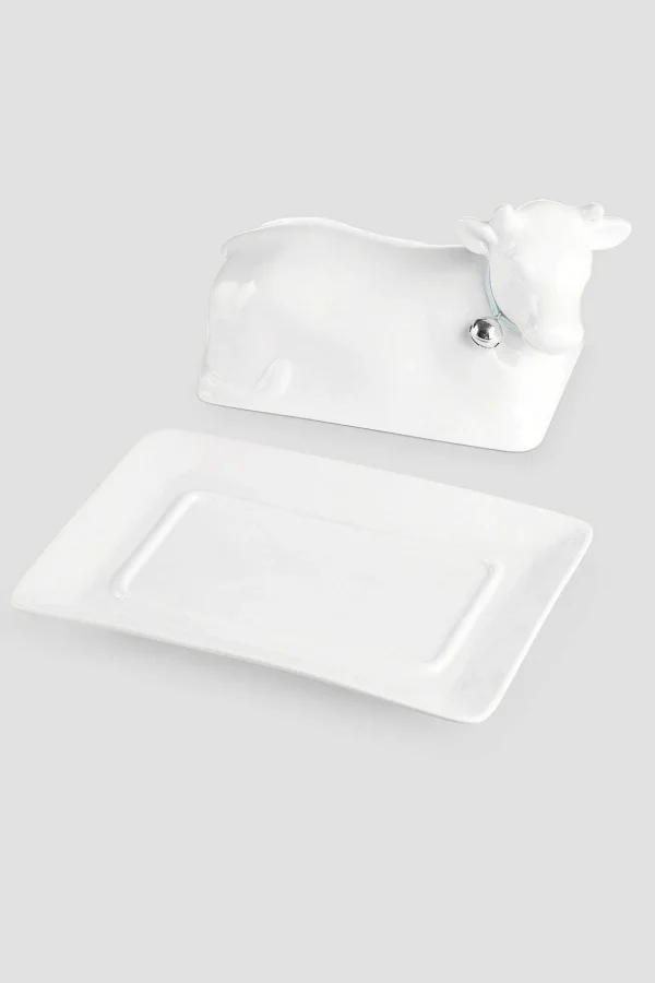 Whiteware Butter Dish