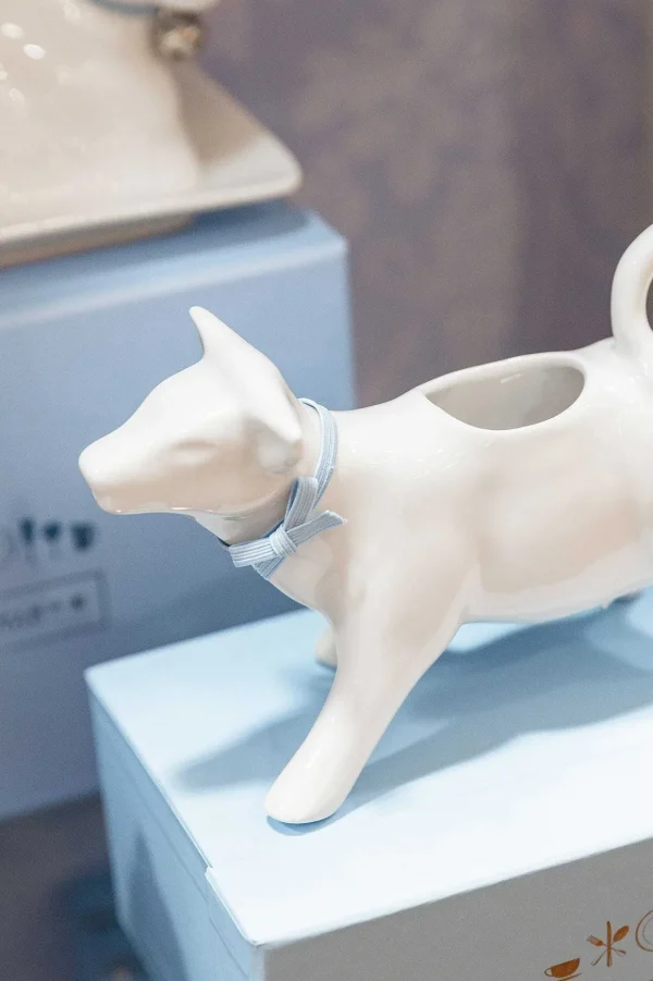 Whiteware Cow Milk Jug