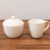 Whiteware Cream & Sugar Set