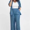 Wide Leg Jeans In Denim