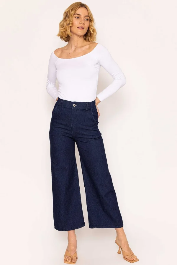 Wide Leg Jeans In Denim