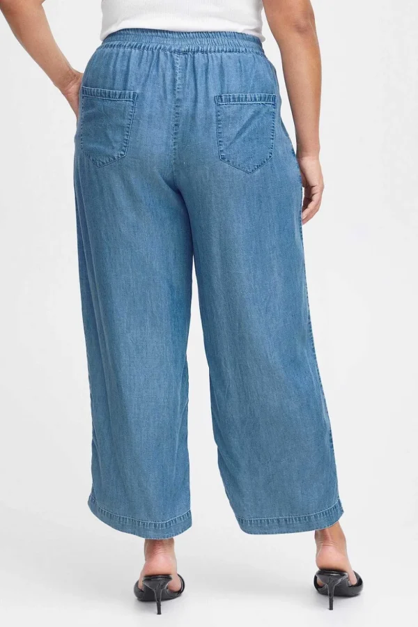 Wide Leg Jeans In Denim