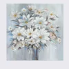 Wild Aster White Posy Wall Art