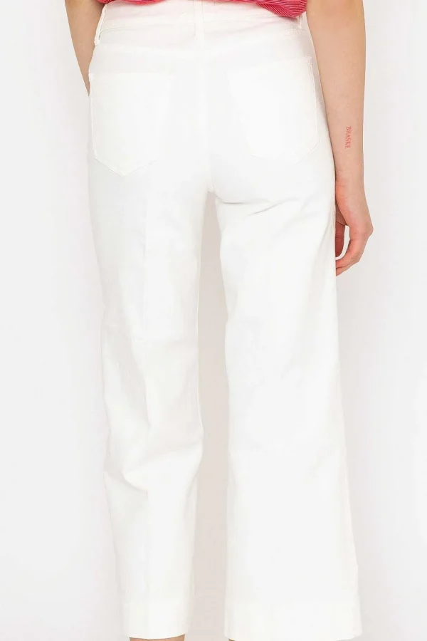 Windy Crop White Denim Jeans