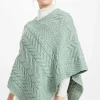 Women'S Super Soft Merino Wool Poncho In Mint