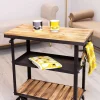 Wooden Bar Cart