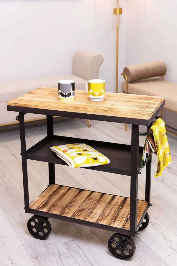 Wooden Bar Cart