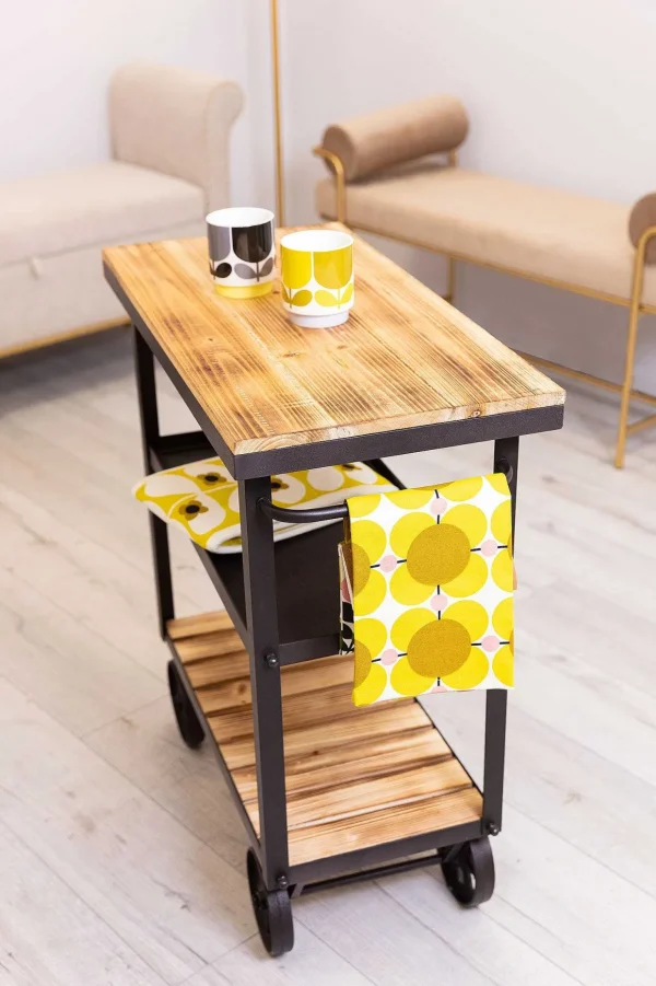 Wooden Bar Cart