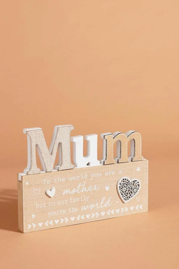 Wooden Mum Plaque