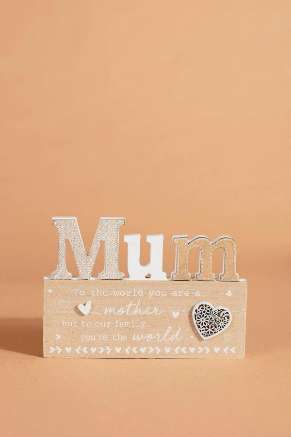 Wooden Mum Plaque