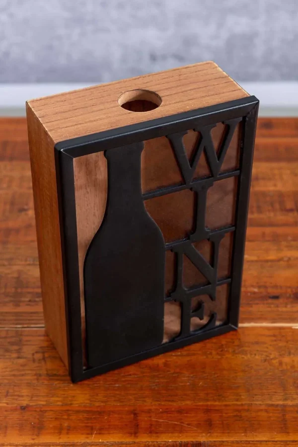 Wooden Wine Cork Box