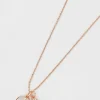 Y Initial Necklace In Rose Gold