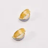 Yellow And Grey Earrings