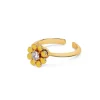 Yellow Flower Revolving Ring