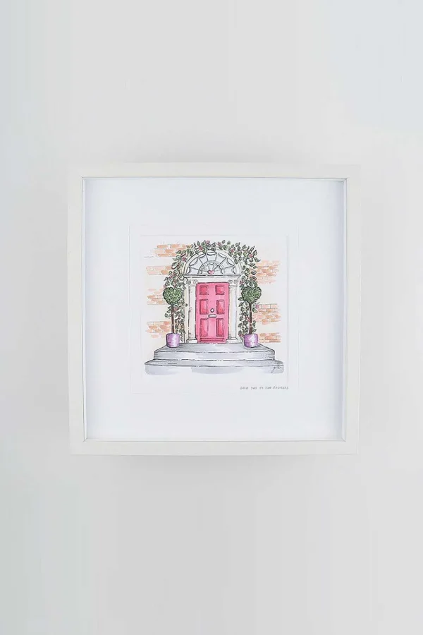 Yes To The Address Large Framed Art Print