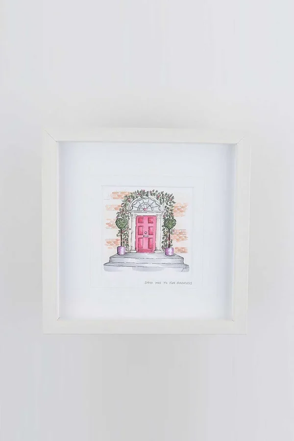 Yes To The Address Small Framed Art Print