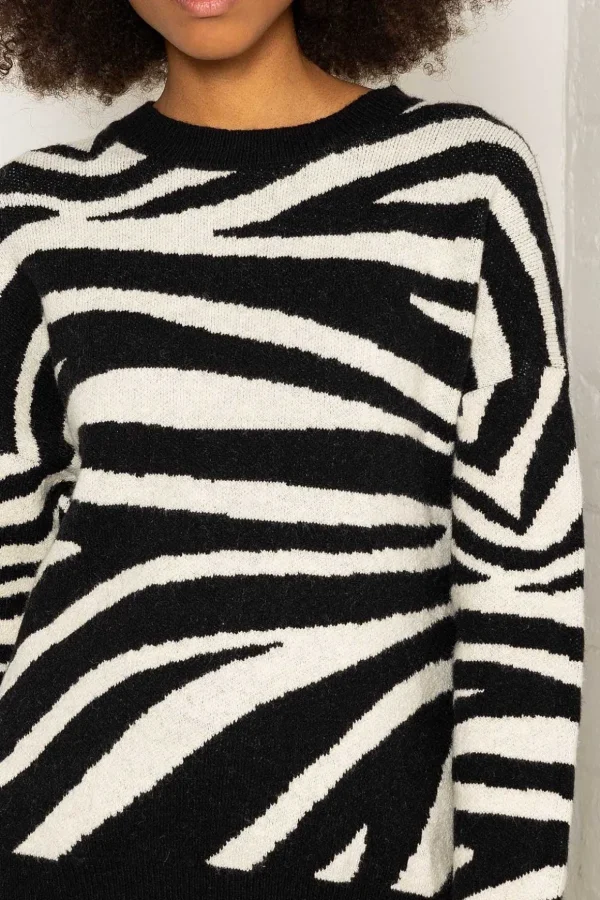 Zebra Print Knit